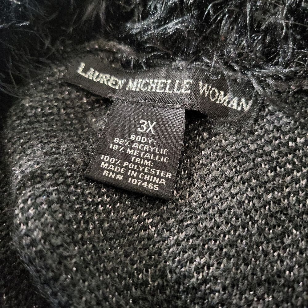 Lauren Michelle Woman beautiful fur trim leopard print - Picture 6 of 6